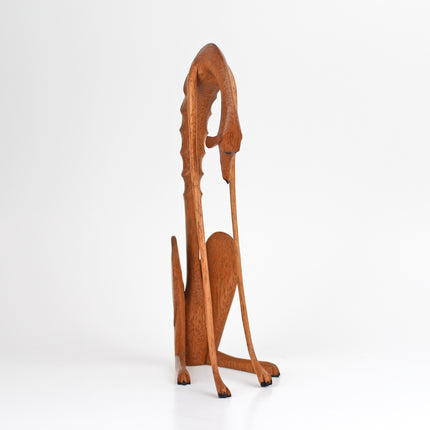 Wooden Sculpture — Baleia the Dog