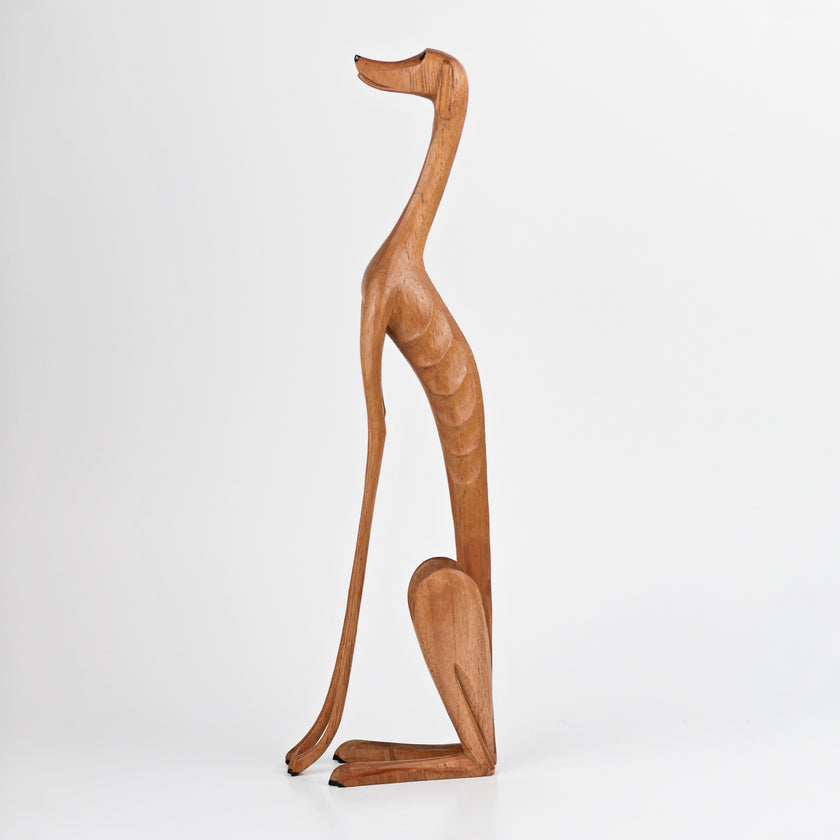 Wooden Sculpture — Baleia the Dog