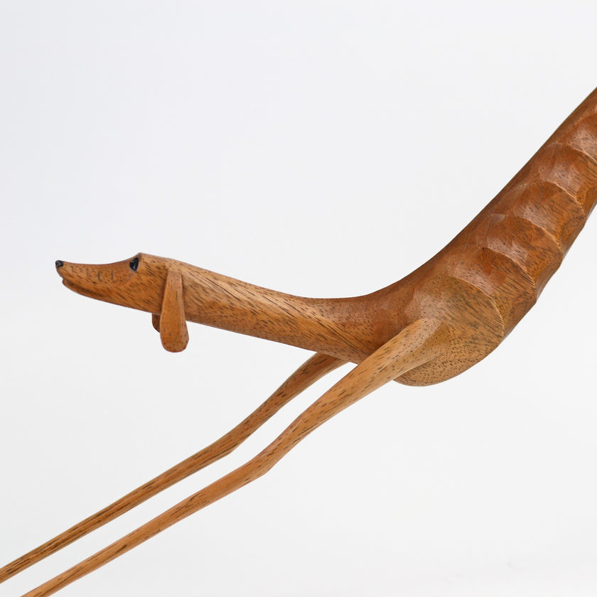 Wooden Dog Sculpture (Baleia) - Marcos de Sertânia